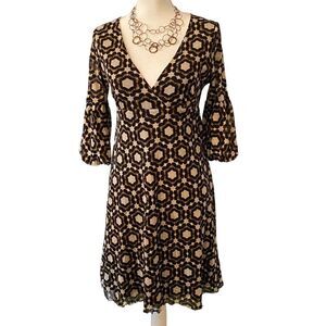 Bcbgmaxazria V-Neck Bubble Sleeve Women’s Dress Size Medium